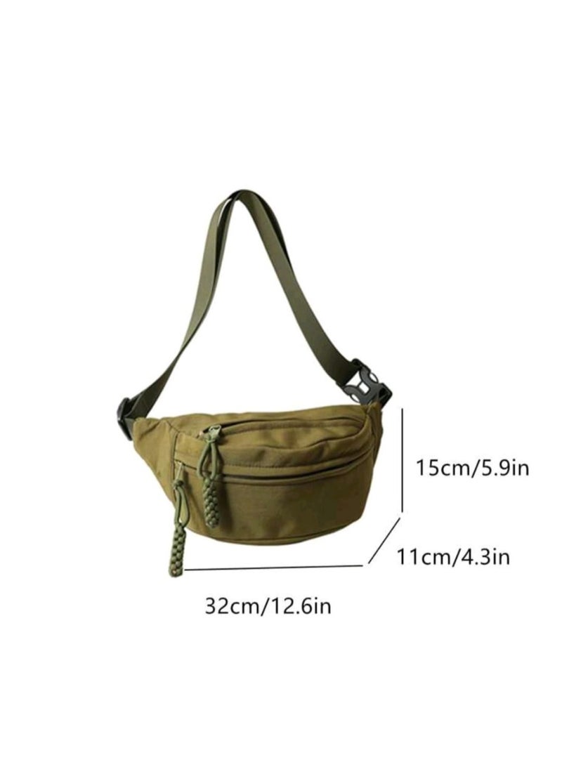 Shein Japanese Women Sports Chest Bag, Fashionable Korean Style Multi-Functional Casual Phone Waist Bag, - Image 4